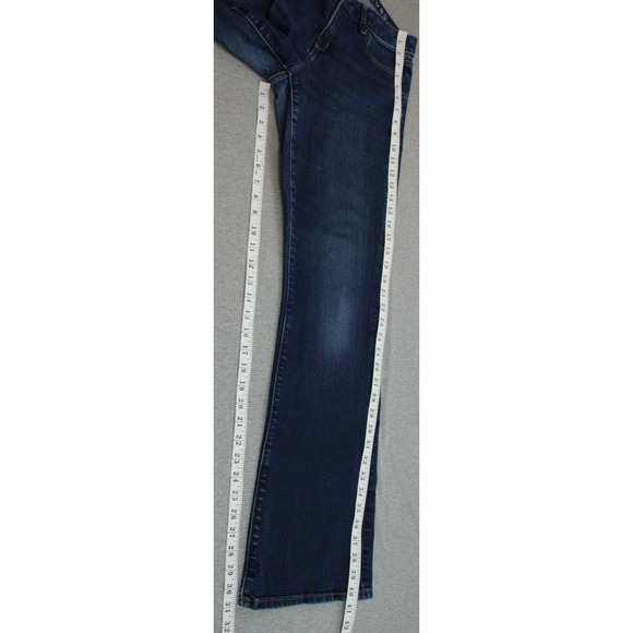 Gap Jeans Womens 30 Blue Denim Stretch Pockets Mid-Rise Perfect Bootcut Leg - Picture 7 of 7